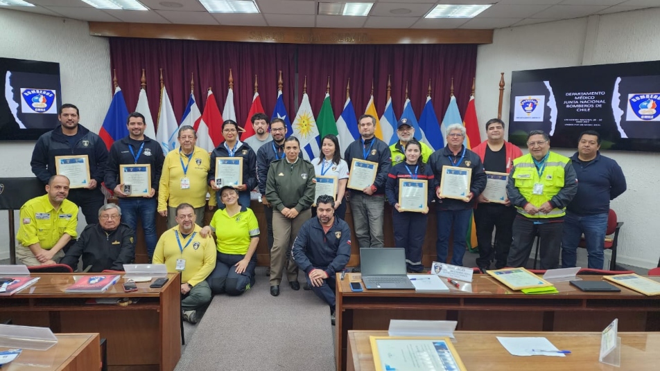 Con éxito se desarrolló el encuentro del Departamento Médico Nacional de Bomberos 2023